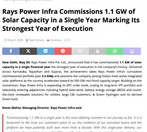 Rays-Power-Infra-Commissions-1-1-GW-of-Solar-Capacity-in-a-Single-Year-Marking-Its-Strongest-Year-of-Execution-Business-News-This-Week-05-06-2026_01_08_PM